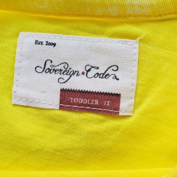 Sovereign Code Toddler Distressed Shirt - Yelllow - Picture 4 of 4